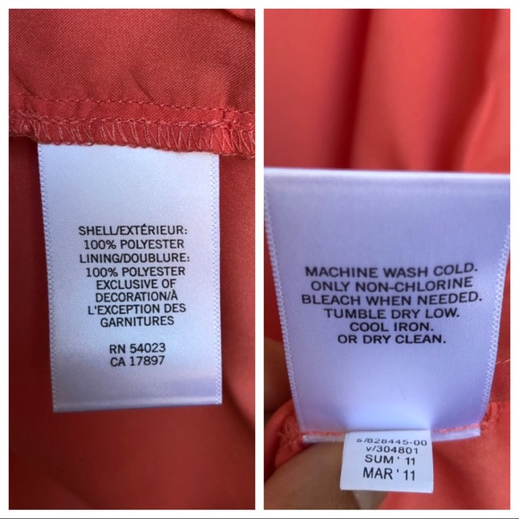 Banana Republic Coral Sleeveless Top - L - Picture 5 of 7